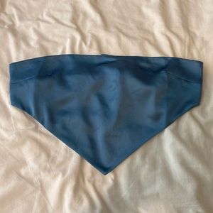 Silk bandeau tie top